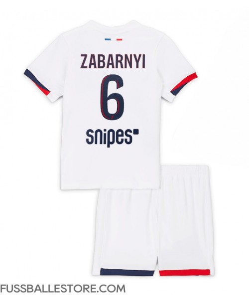 Günstige Paris Saint-Germain Illia Zabarnyi #6 Auswärts Trikotsatzt Kinder 2025-26 Kurzarm (+ Kurze Hosen)